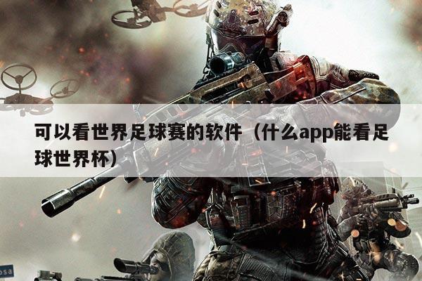 可以看世界足球赛的软件(什么app能看足球世界杯)